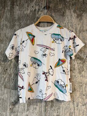 I LOVE J X PEANUTS Kids' Snoopy Graphic Tee Size XXL In White